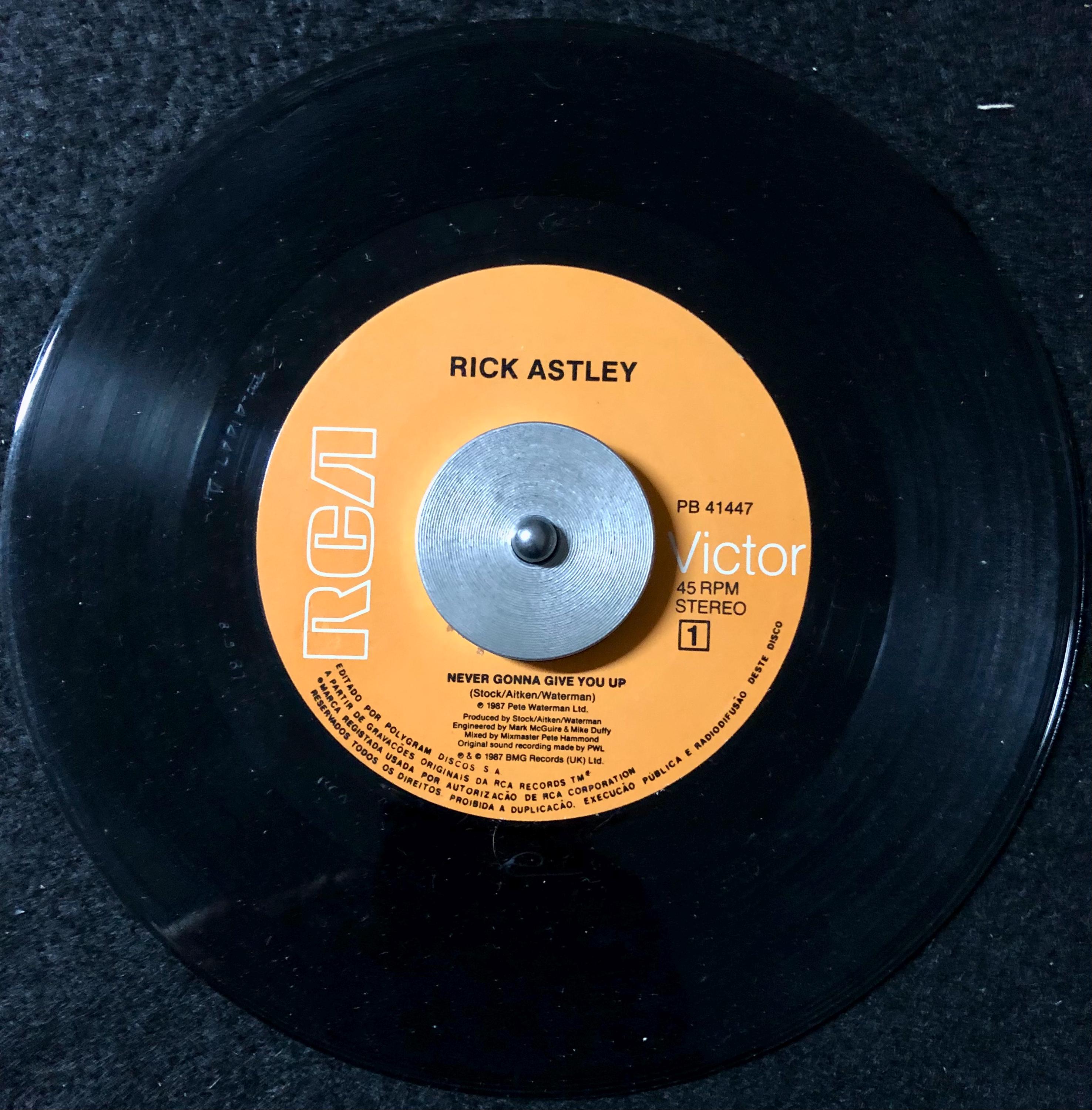 Rick Astley Never Gonna Give You Up レコード Rick Astley – Never Gonna Give You Up – Vinyl (12