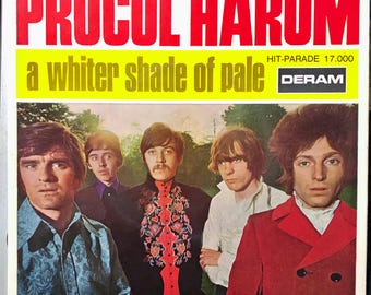 1972 Procol Harum - A Whiter Shade Of Pale, Vinile, 7", 45 giri, Singolo
