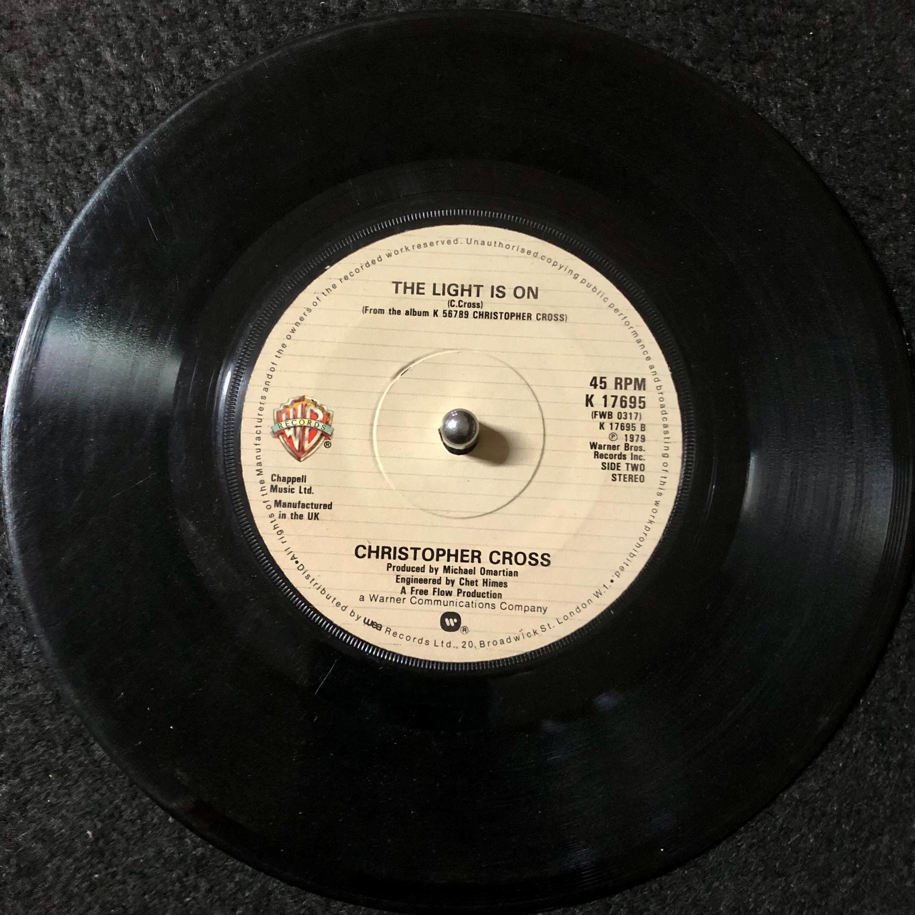 1980 Christopher Cross - Sailing , Vinyl, 7