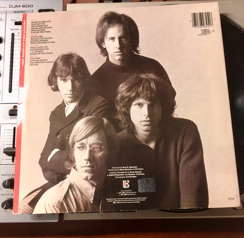 The Doors - Best of Vinyl LP - 1985 Remastered Compilation - Etsy
