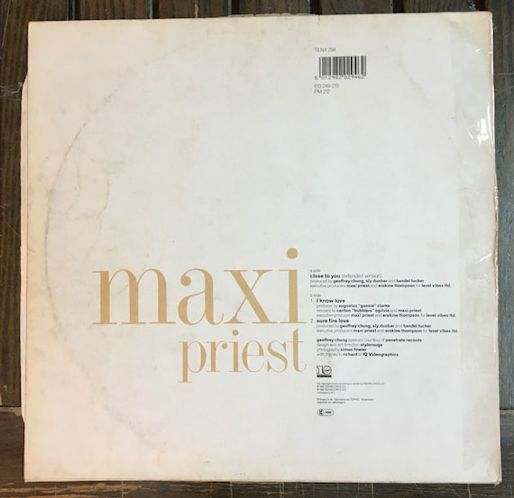 Maxi Priest　Close To You　リミックス集　13トラックCD Maxi Priest - Close To You - 10 Records - TENCD 294, Virgin - 663