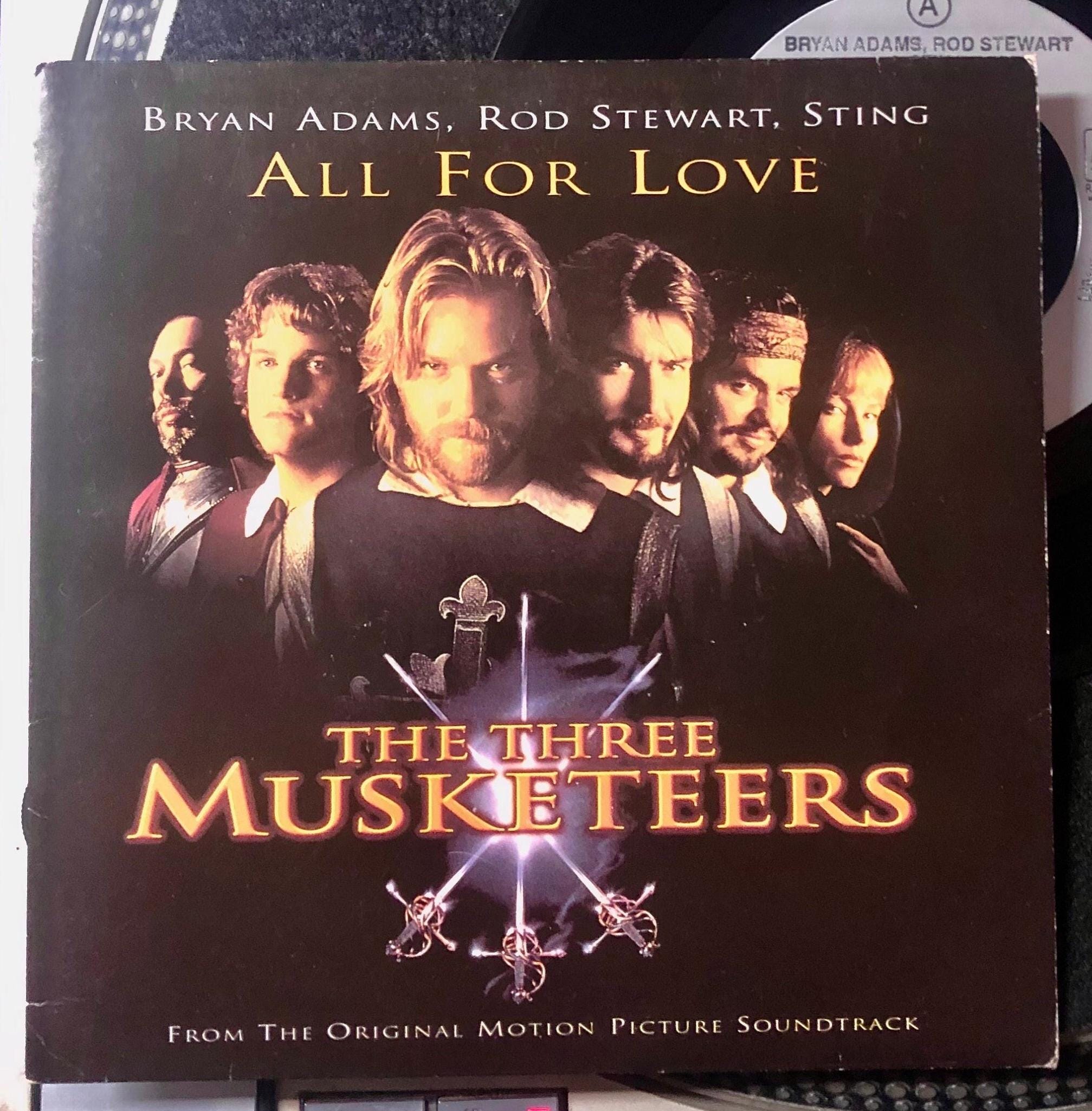 1993 Bryan Adams, Rod Stewart & Sting - All For Love , Vinyl, 7", 45 RPM, Single