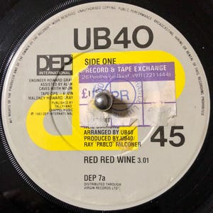 1983 UB40 - Rot Rotwein , Vinyl, 7&quot;, Single, 45 RPM