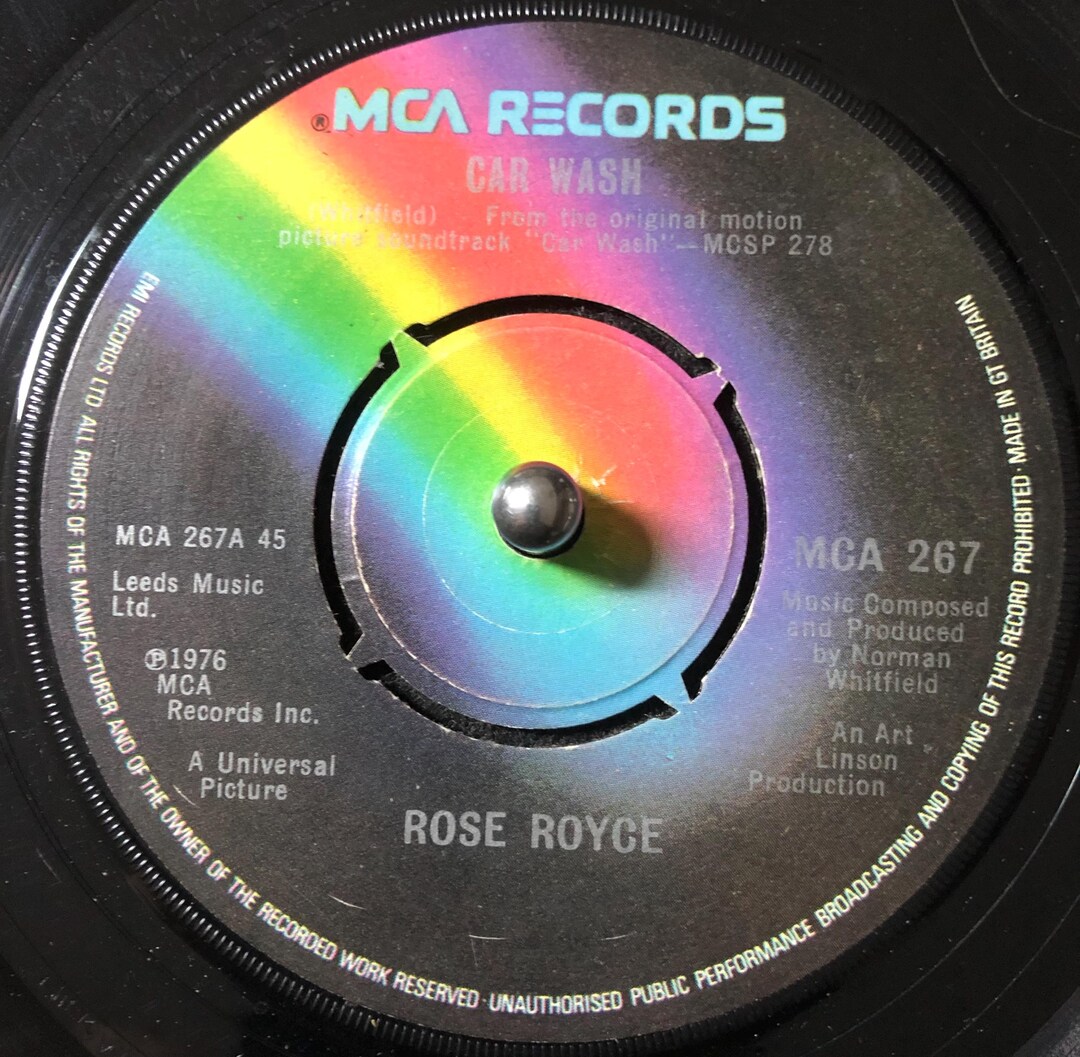 1976 Rose Royce Car Wash Vinyl 7 45 RPM Single Promo Etsy 1976-rose-royce-car-wash-vinyl-7-45-rpm-single-promo-etsy
