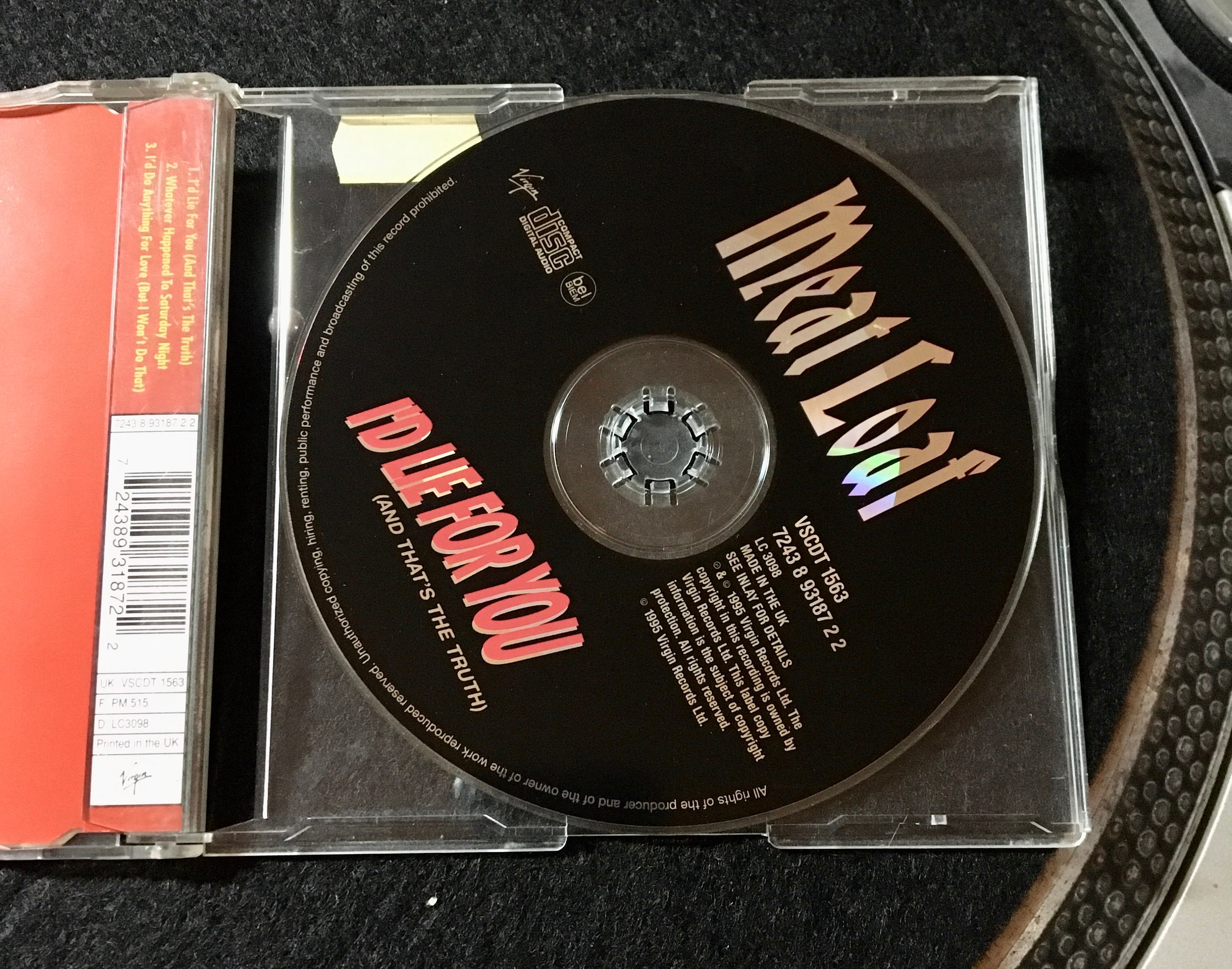 CD 1995 Meat Loaf I'd Lie for You and That's the Etsy