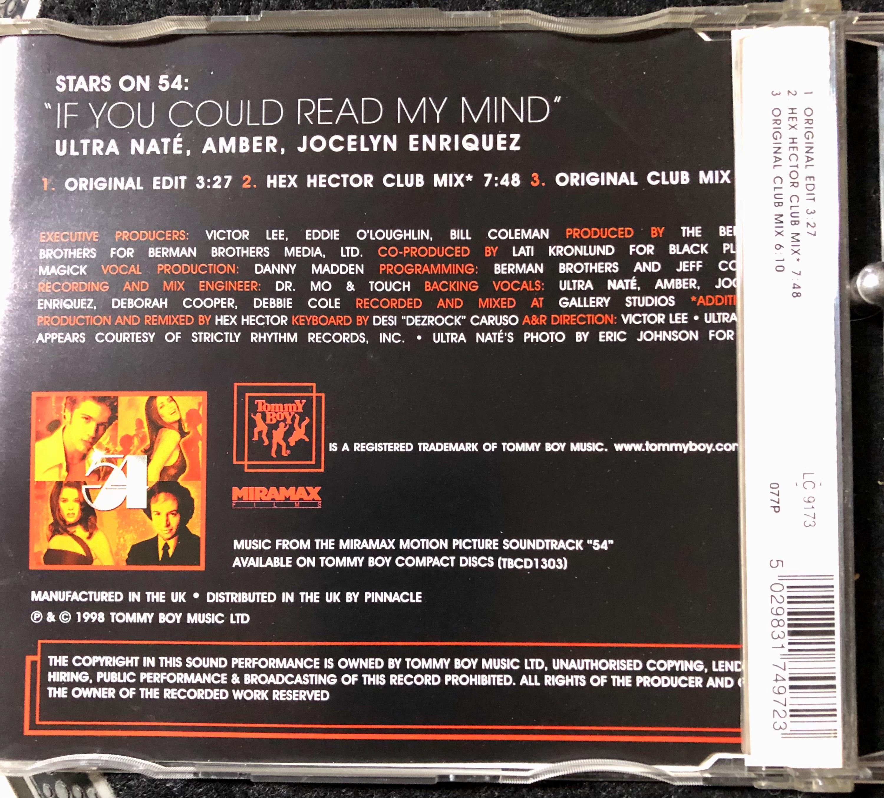 CD - 1998 Stars on 54 - If You Could Read My Mind , CD, Single - Etsy