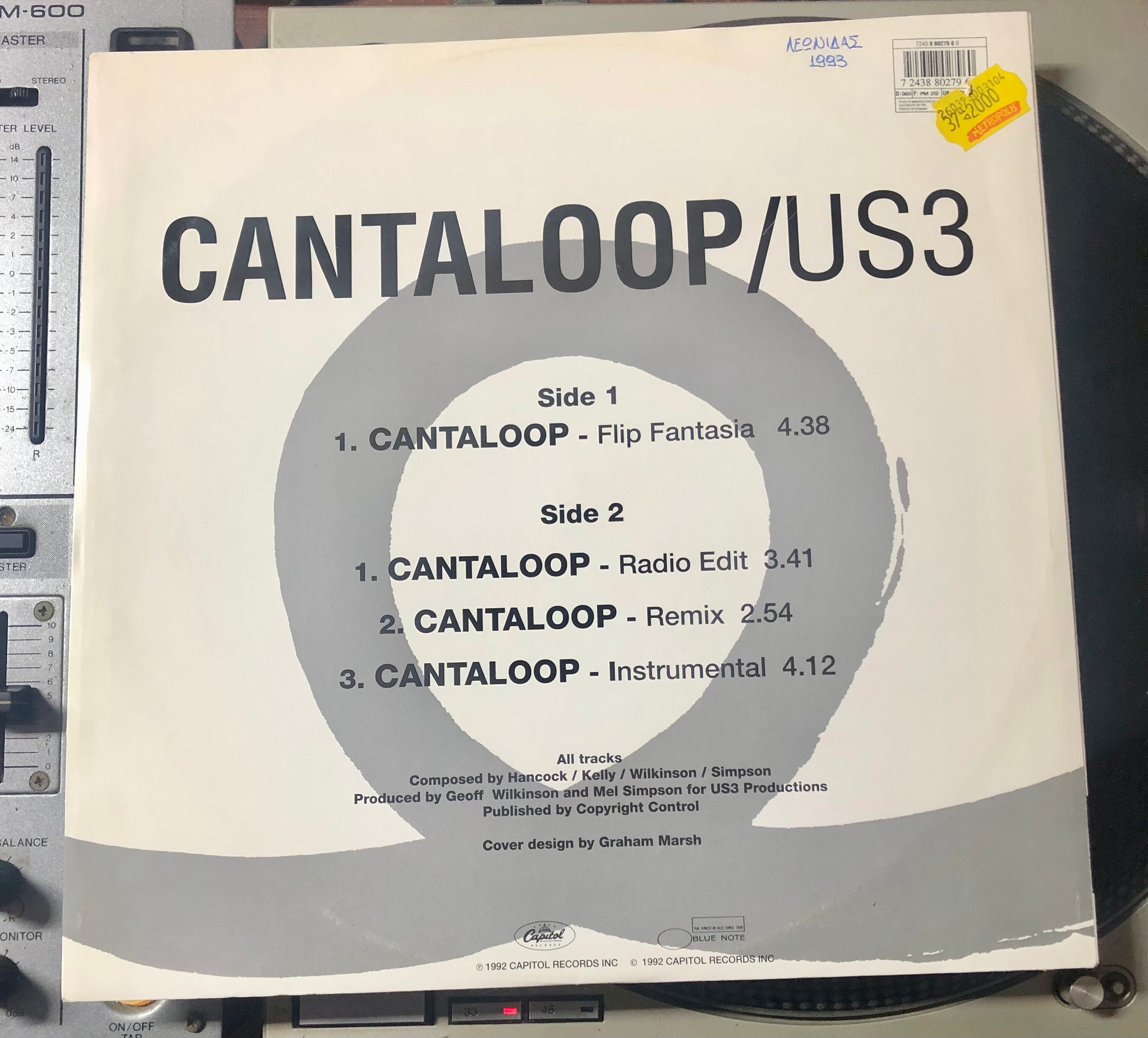 1992 Us3 – Cantaloop , Vinyl, 12