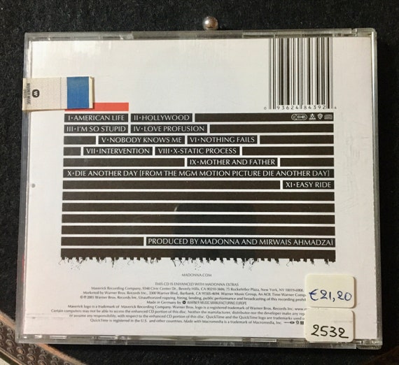 CD - 2003 Madonna - American Life , CD, Album, Enhanced, Explicit