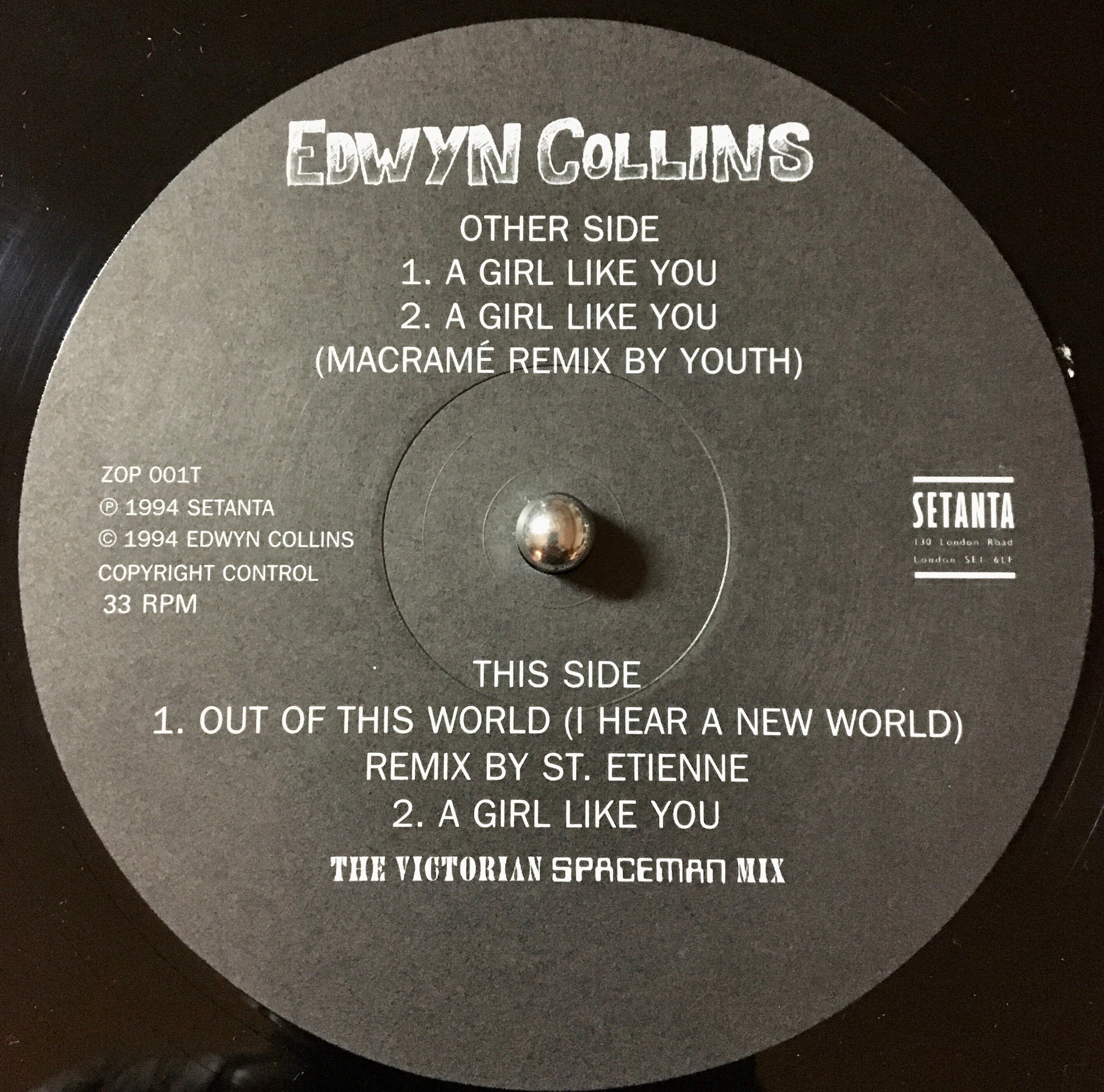 1994 (near Mint) Edwyn Collins - A Girl Like You (12