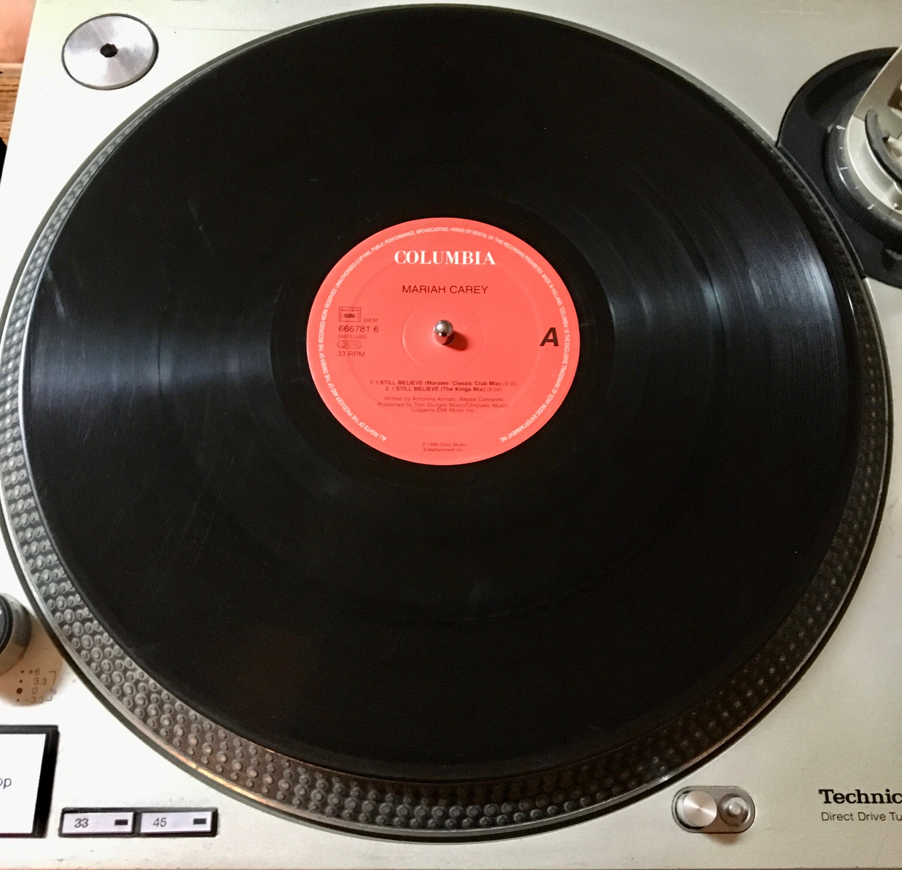 1998 マライア・キャリー - I Still Believe、ビニール、12インチ、33