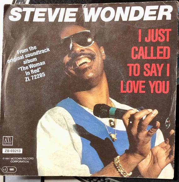 スティーヴィー・ワンダー - I Just Called To Say I Love You - 1984