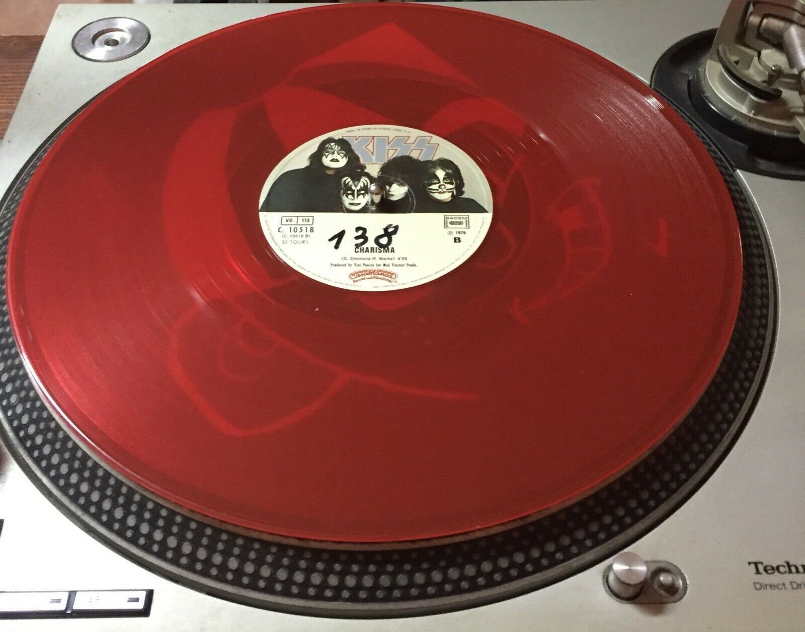 1979 Kiss - I Was Made for Lovin' You - Red Clear Vinyl, 12