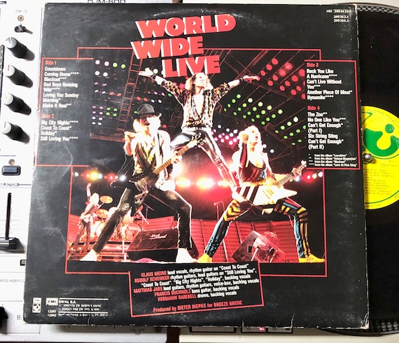 1985 Scorpions – World Wide Live , 2 X Vinyl, LP, Album, Stereo