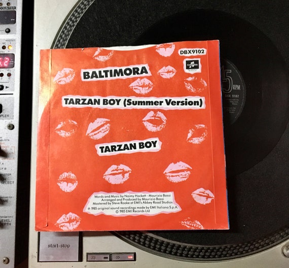 1985 Baltimora - Tarzan Boy, vinilo, 7