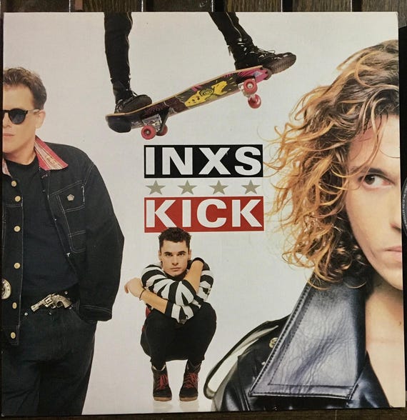 1987 INXS – Kick , Vinyl, LP, Album , Rare Greek Press + Poster