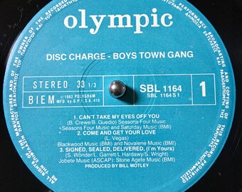 1982 Boys Town Gang – Disc Charge , Vinyl, LP, Album - Etsy
