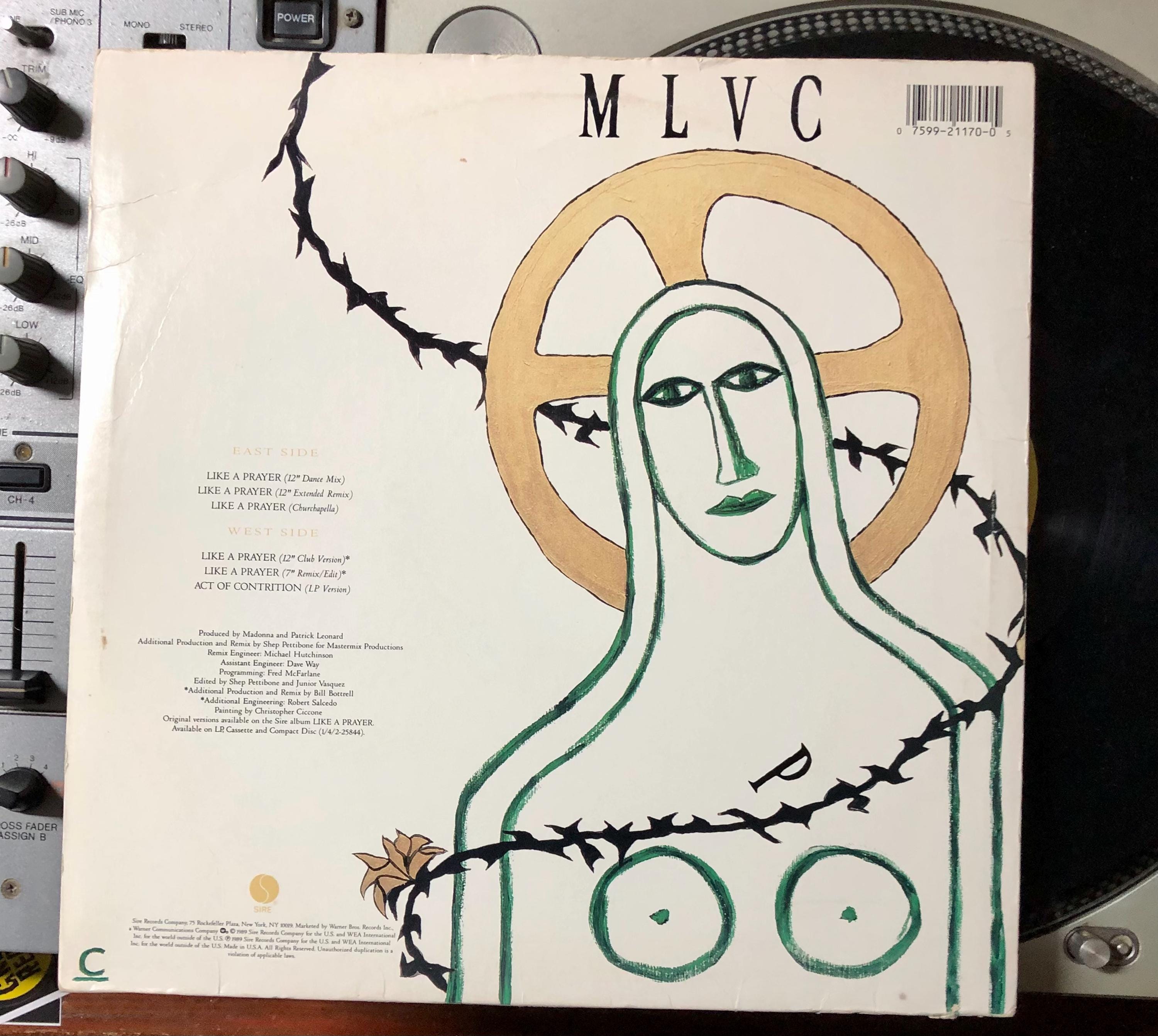 1989 マドンナ – ライク・ア・プレイヤー、レコード、12インチ