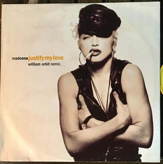 1990 Madonna – Justify My Love (william Orbit Remix) Vinyl, 12