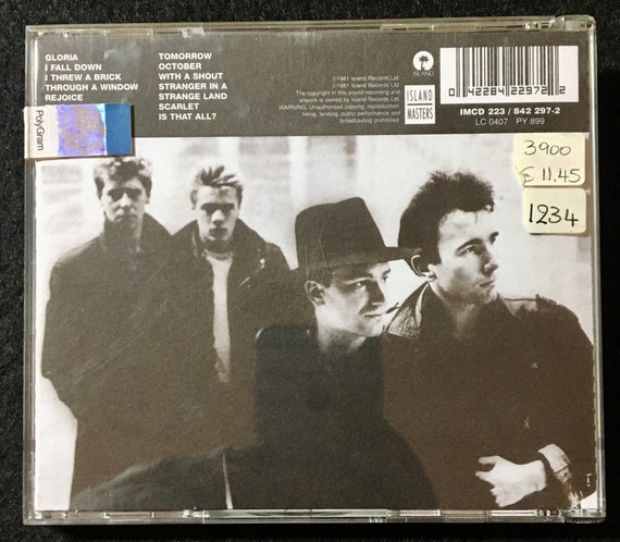 CD - U2 - October , CD, Album, Repress - Etsy Canada