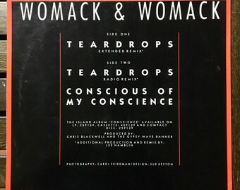 1988 Womack & Womack - Teardrops , Vinyl, 12