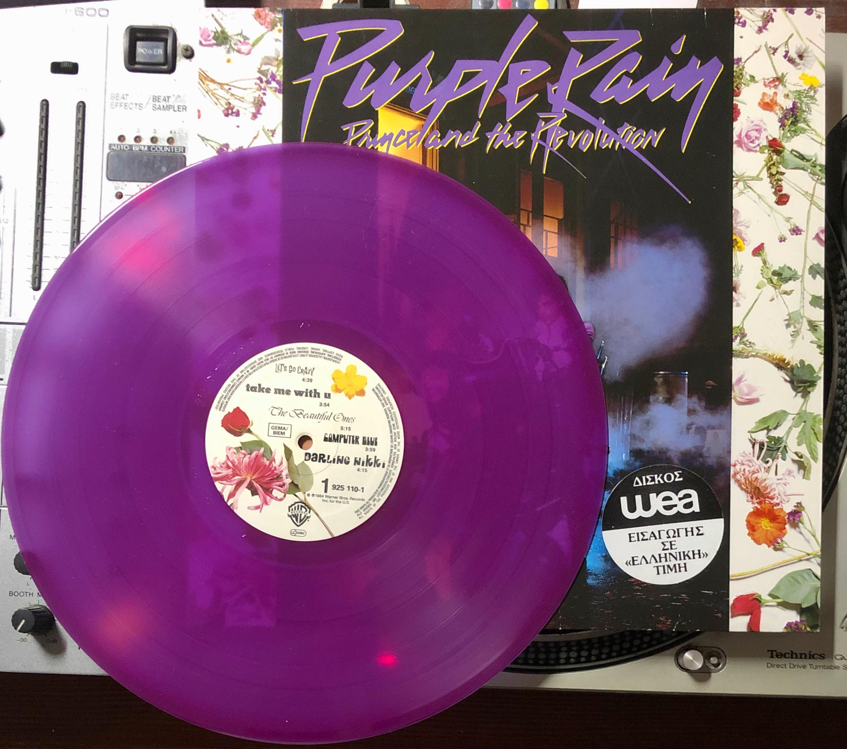 Prince Purple Rain Vinyl LP – 1984 Purple Vinyl Album, Poster - Etsy