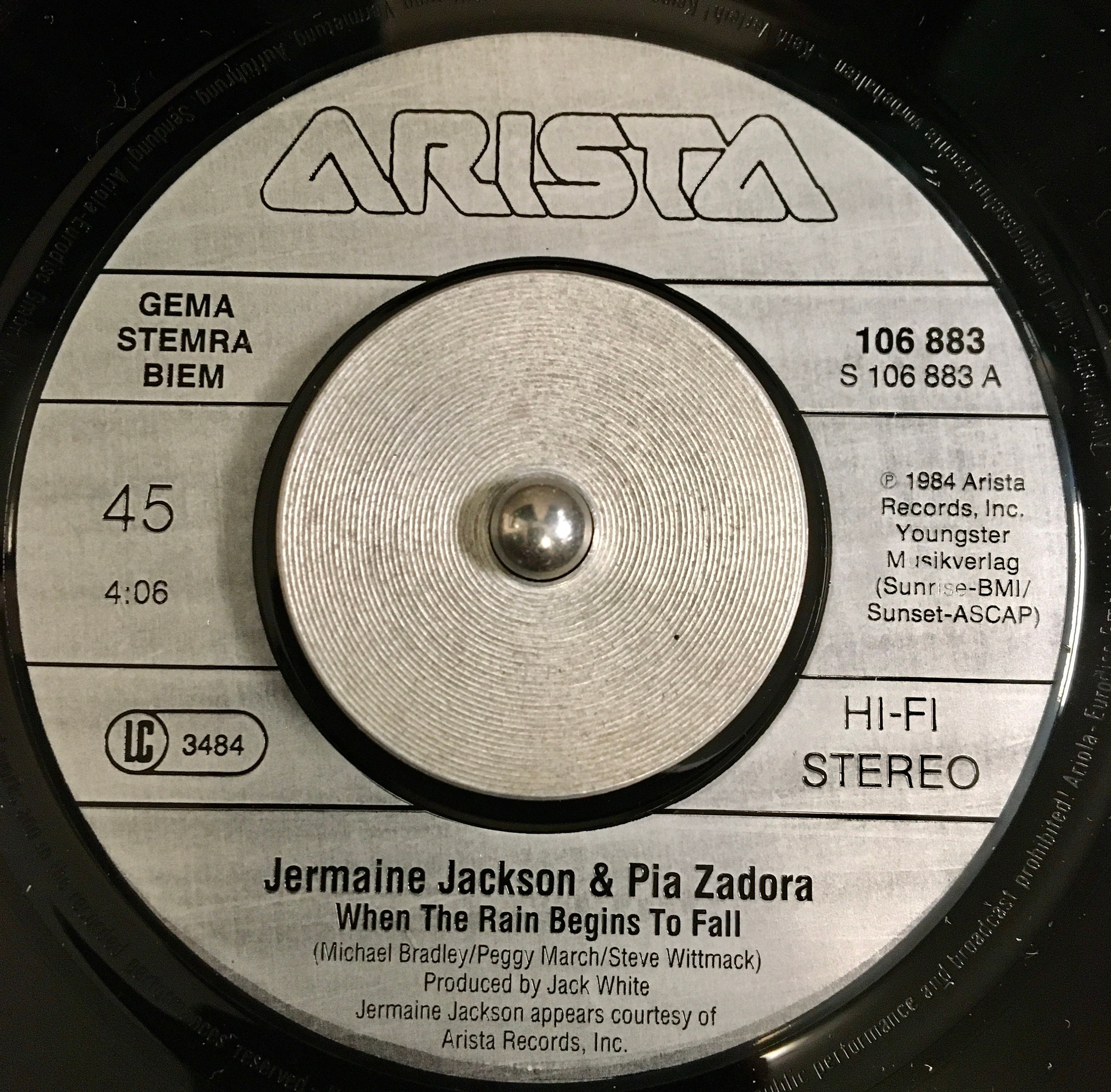 Jermaine Jackson Pia Zadora - When the Rain Begins to Fall - 1984