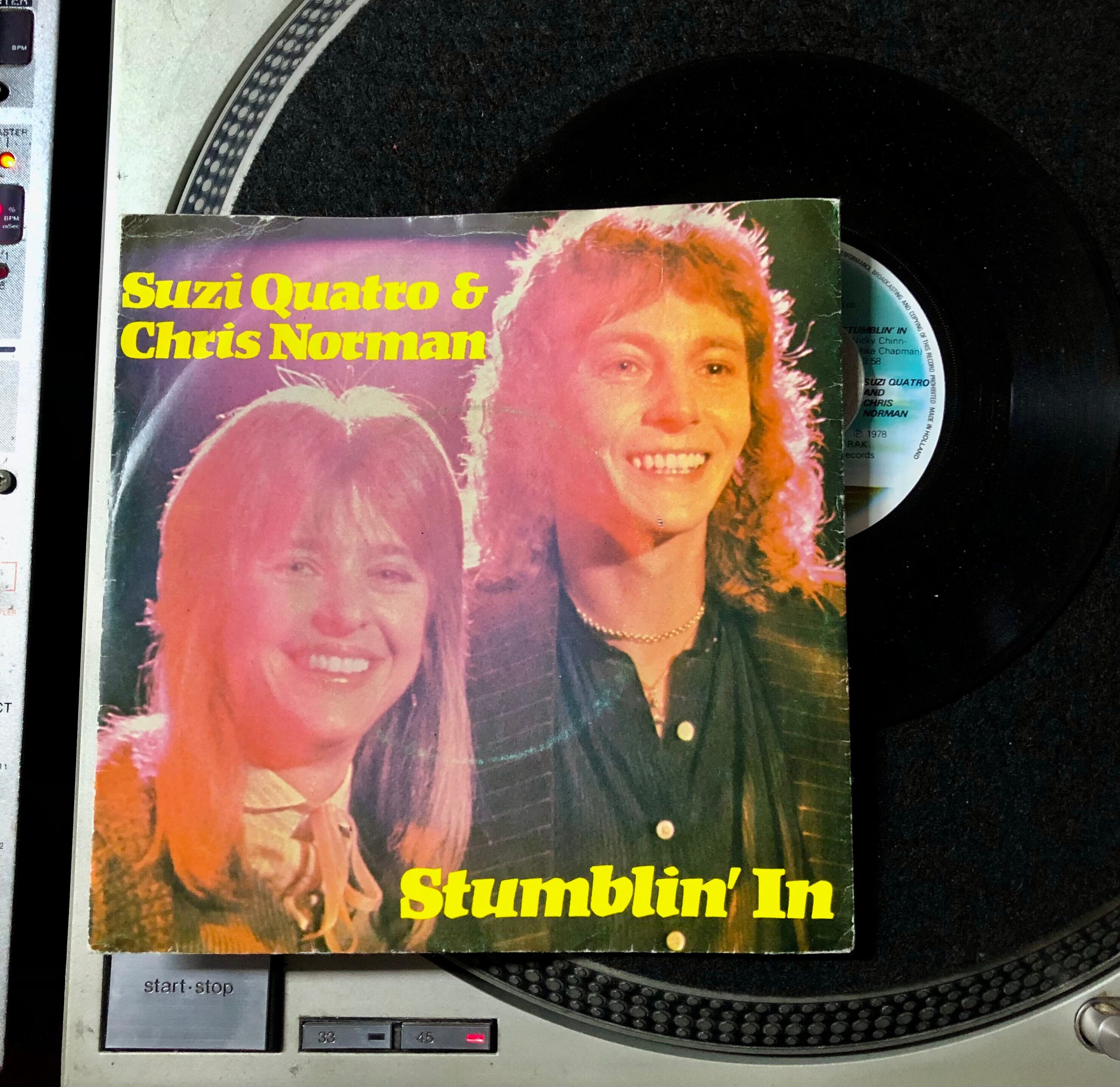 1978 Suzi Quatro & Chris Norman Stumblin' in , Vinyl, 7, 45 RPM, Single