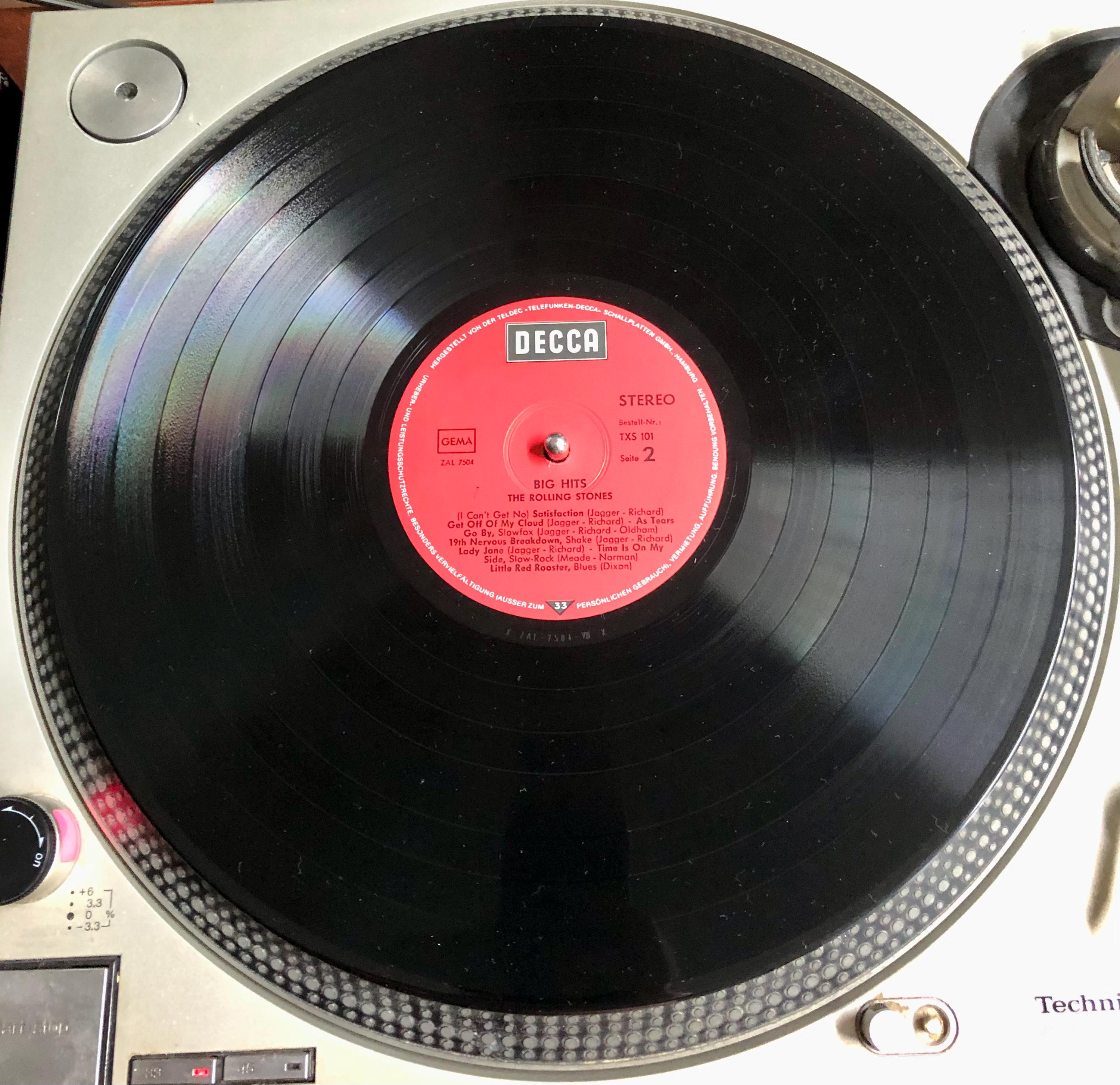 1973年 ローリング・ストーンズ - ビッグ・ヒッツ LPレコード - ゲート