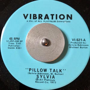 1973 Sylvia - Pillow Talk, Vinyl, 7", 45 RPM, Singel