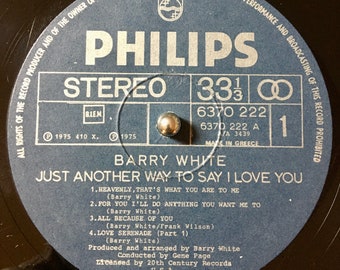 Barry White – Just Another Way to Say I Love You Vinyl LP - 1975