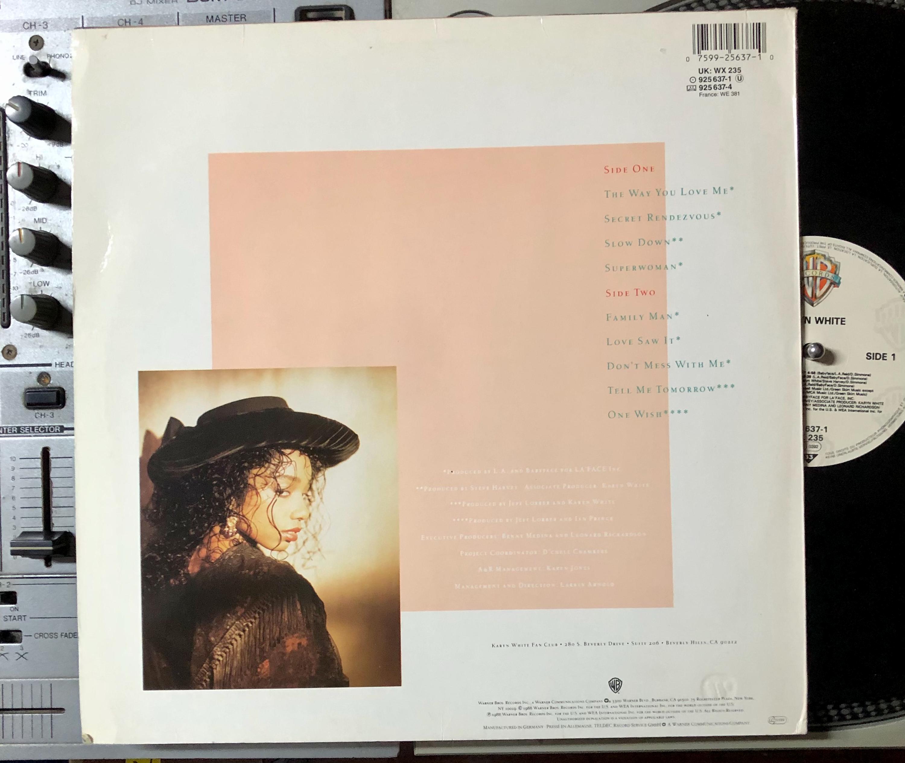 1988 Karyn White Vinyl LP Album - VG+ Condition - Etsy