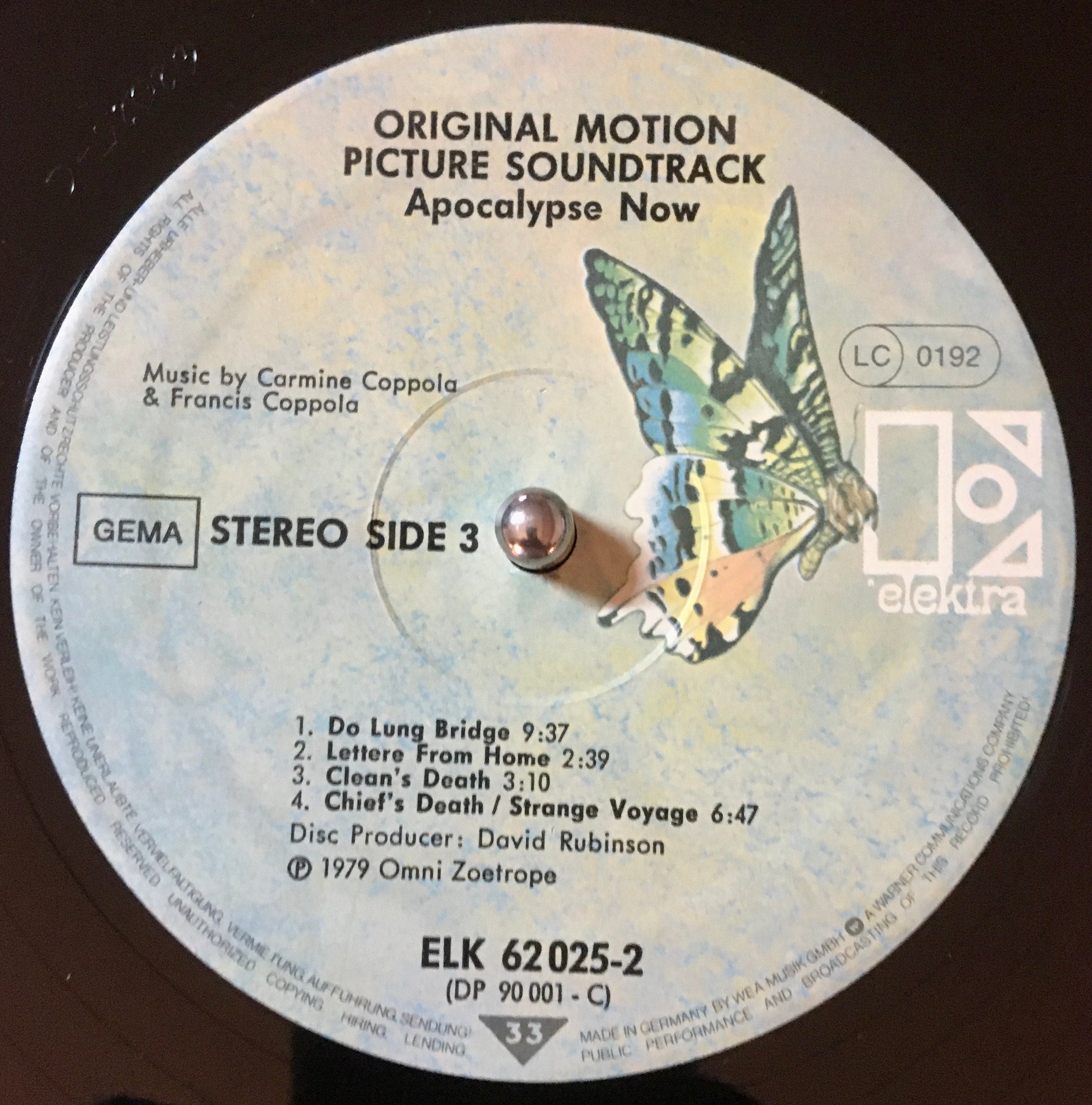 1979 Apocalypse Now - Original Motion Picture Soundtrack 2 X Vinyl