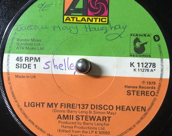 Amii Stewart - Light My Fire/137 Disco Heaven Vinyl 7" 45 RPM Single