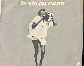 1977 グレース ジョーンズ「La Vie En Rose」7 インチ ビニール シングル (VG+)