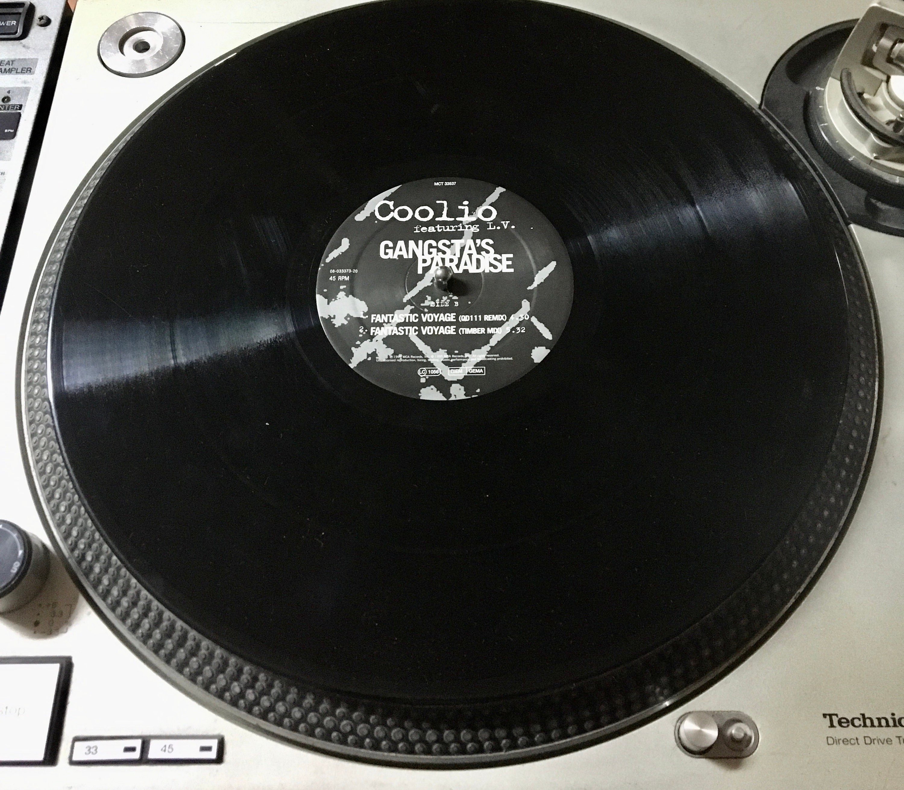 1996 Coolio Featuring L.V. - Gangsta's Paradise , Vinyl, 12