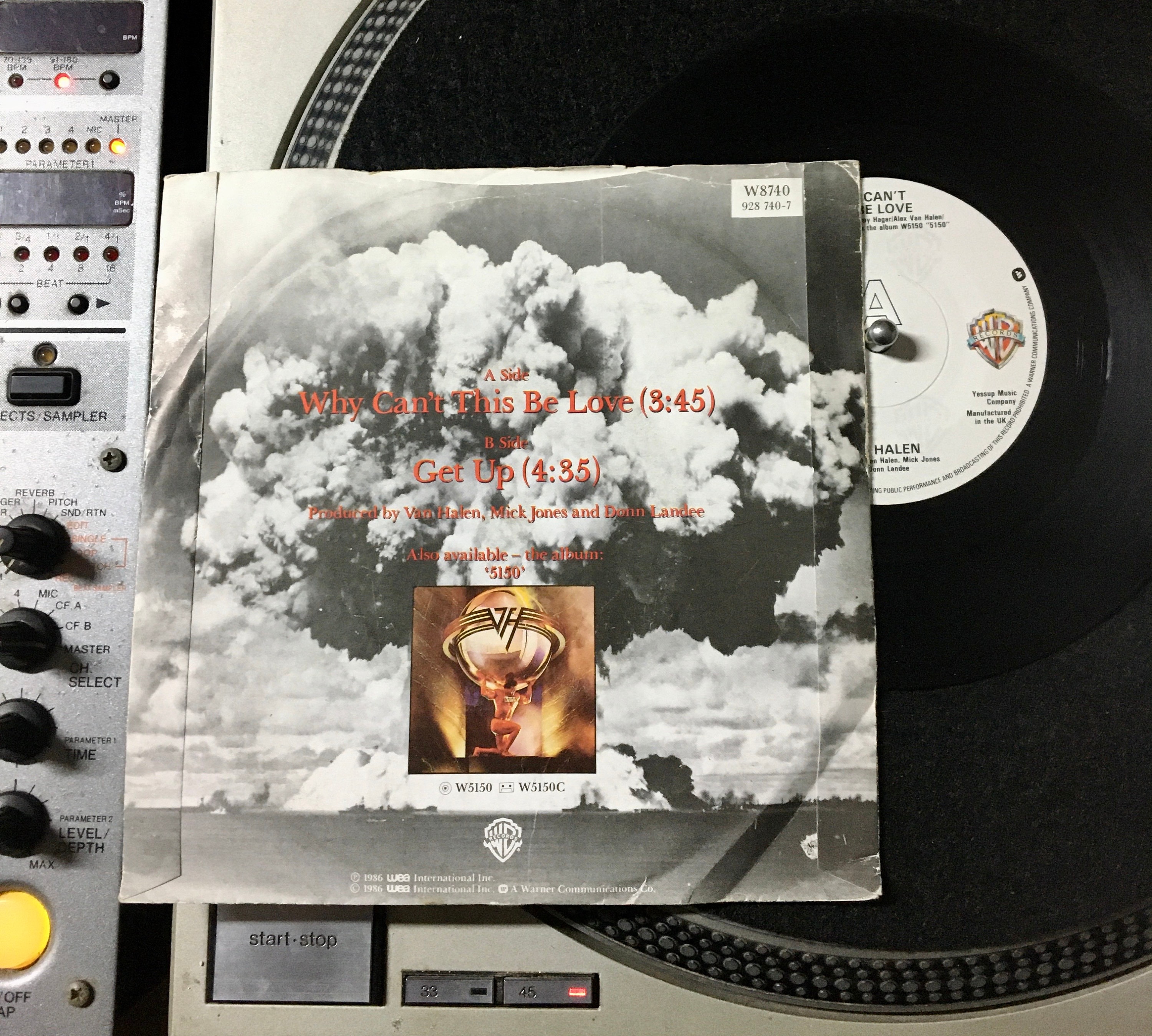 1986 Van Halen - Why Can't This Be Love Vinyl 7