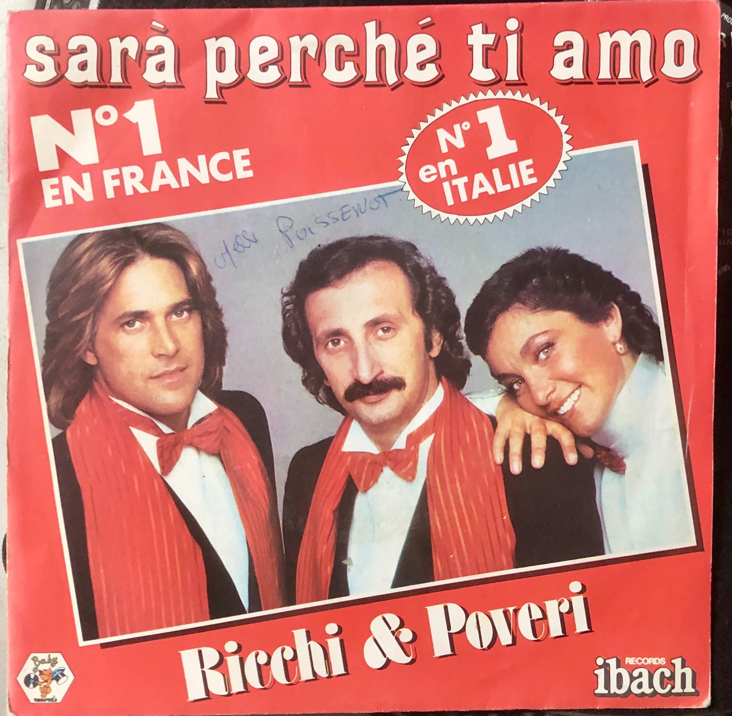 1981  Ricchi & Poveri - Sarà Perché Ti Amo , Vinyl, 7", 45 RPM