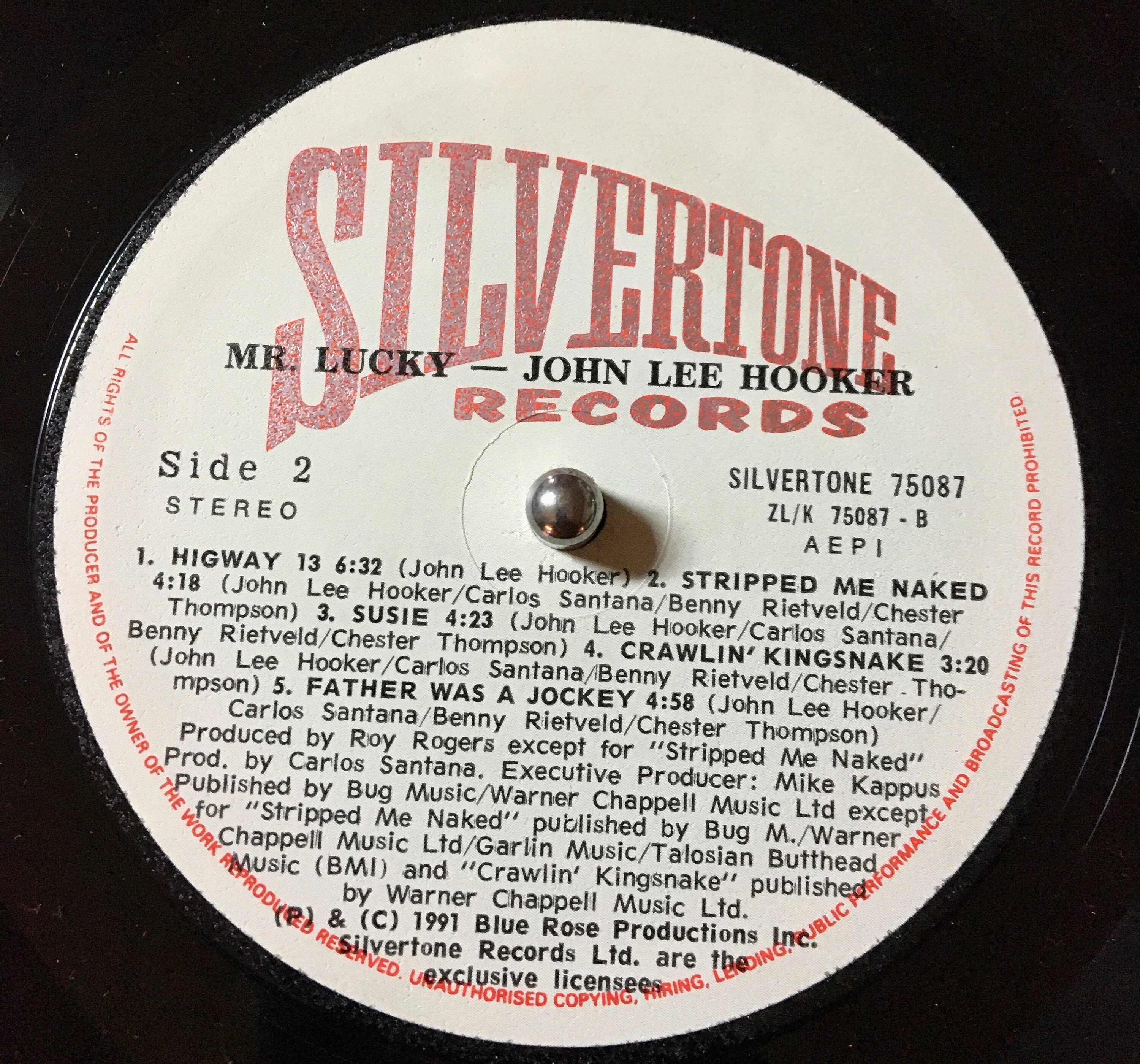 John Hooker Lee Lucky Mr. Silvertone – 0 JOHN LEE Records CD ZD