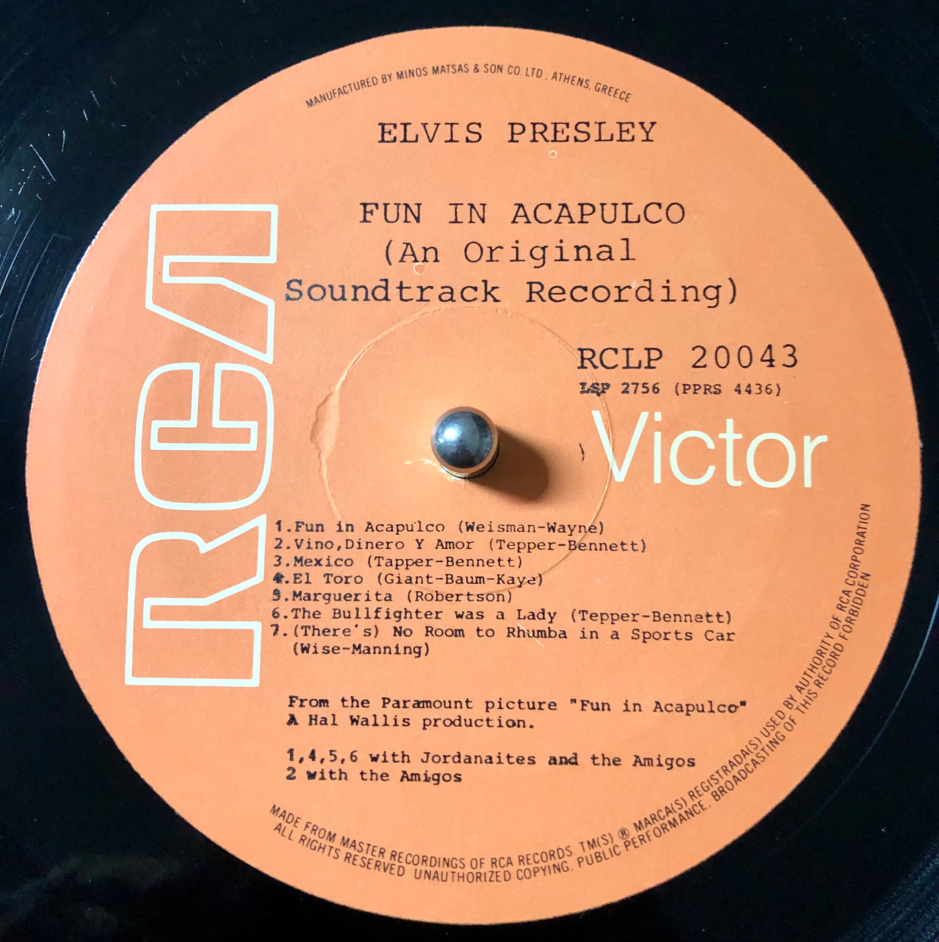 Elvis Presley - Fun In Acapulco, Vinyles, 33 tours, Album, Stéréo