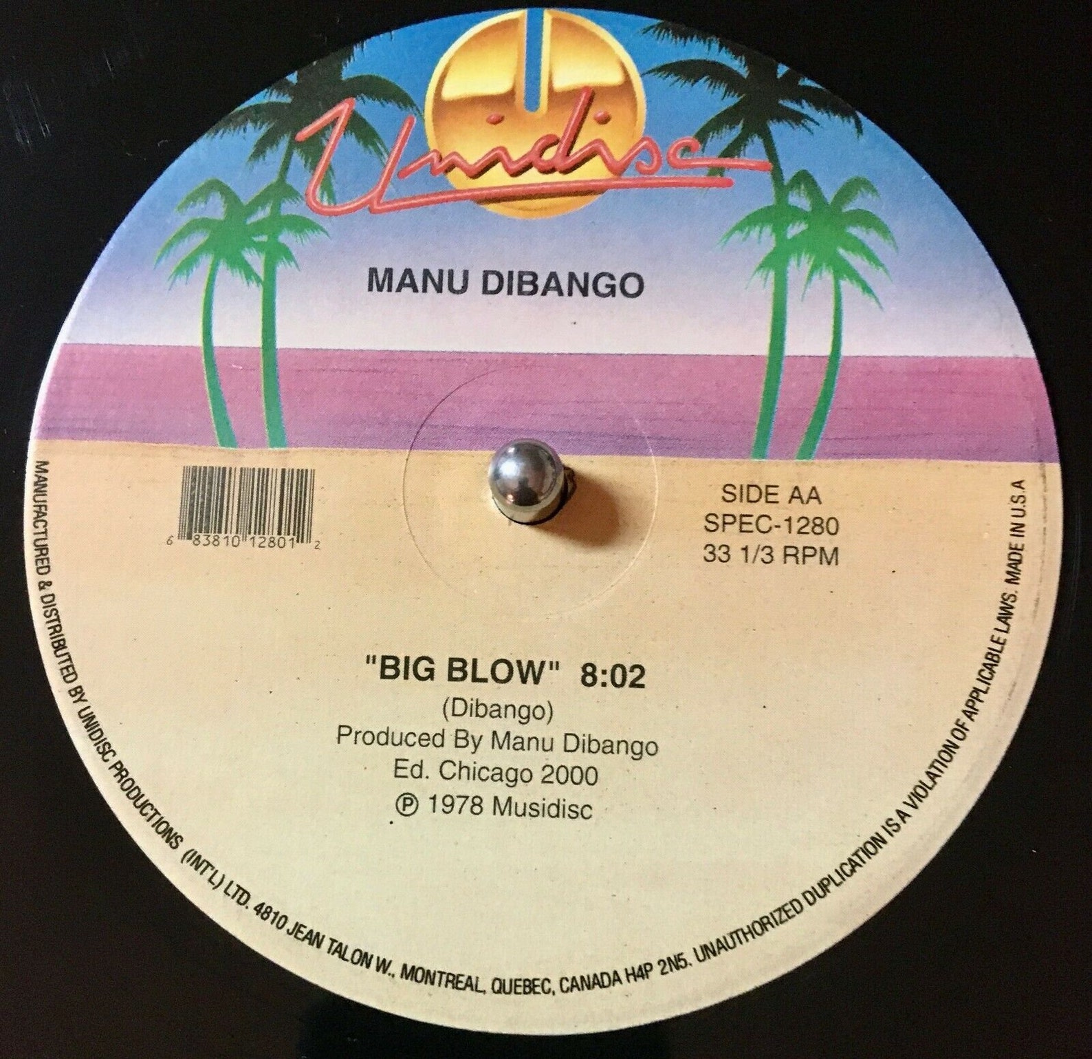 Manu Dibango Soul Makossa / Big Blow Vinyl, 12, 33 RPM, - Etsy