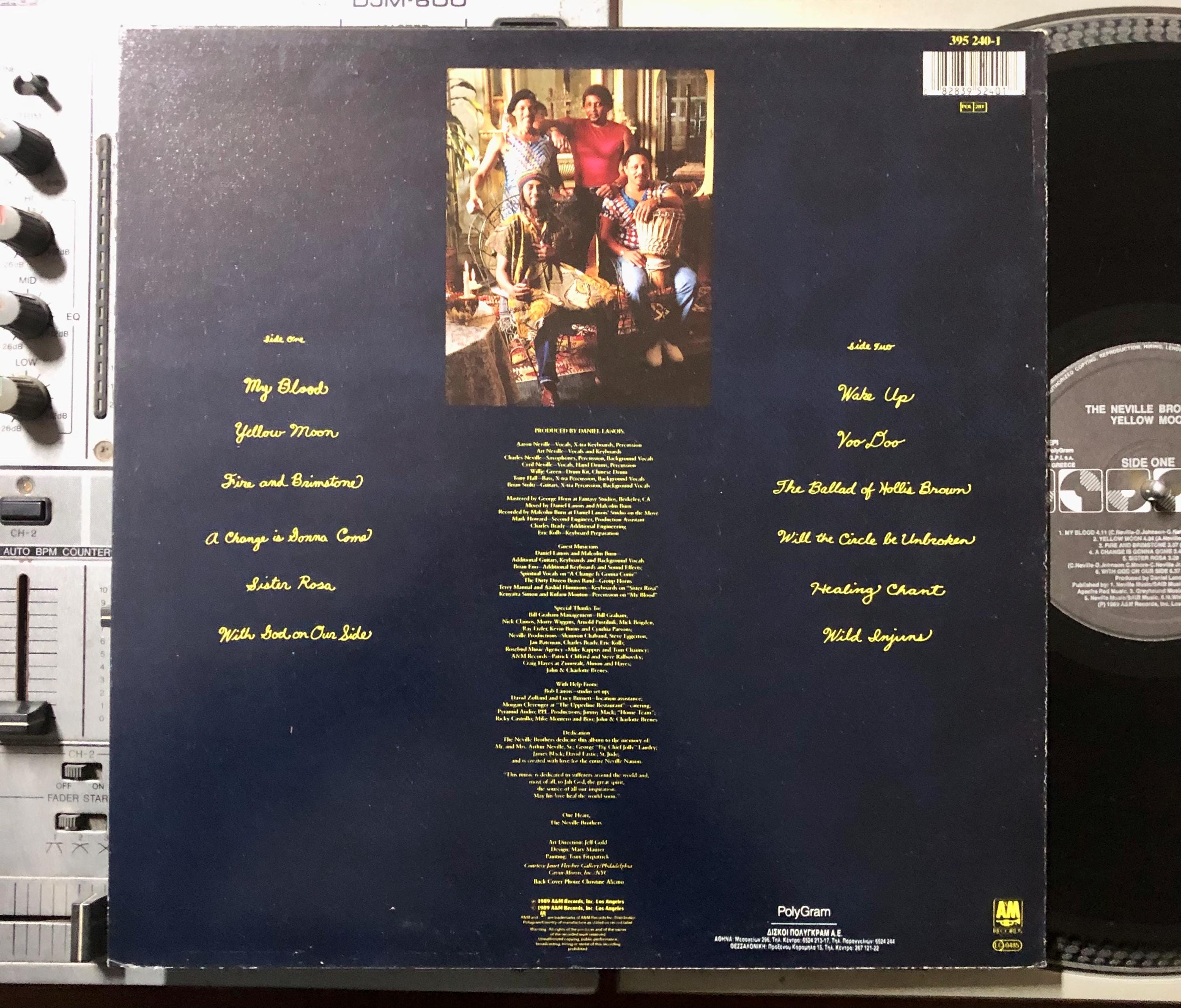 1989 the Neville Brothers – Yellow Moon , Vinyl, LP, Album - Etsy