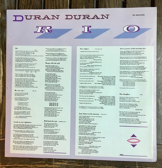 【今だけ価格！】激レア！ LP DURAN DURAN/RIO フィリピン盤_1 今だけ価格！】 激レア！ LP DURAN DURAN / RIO Philippines