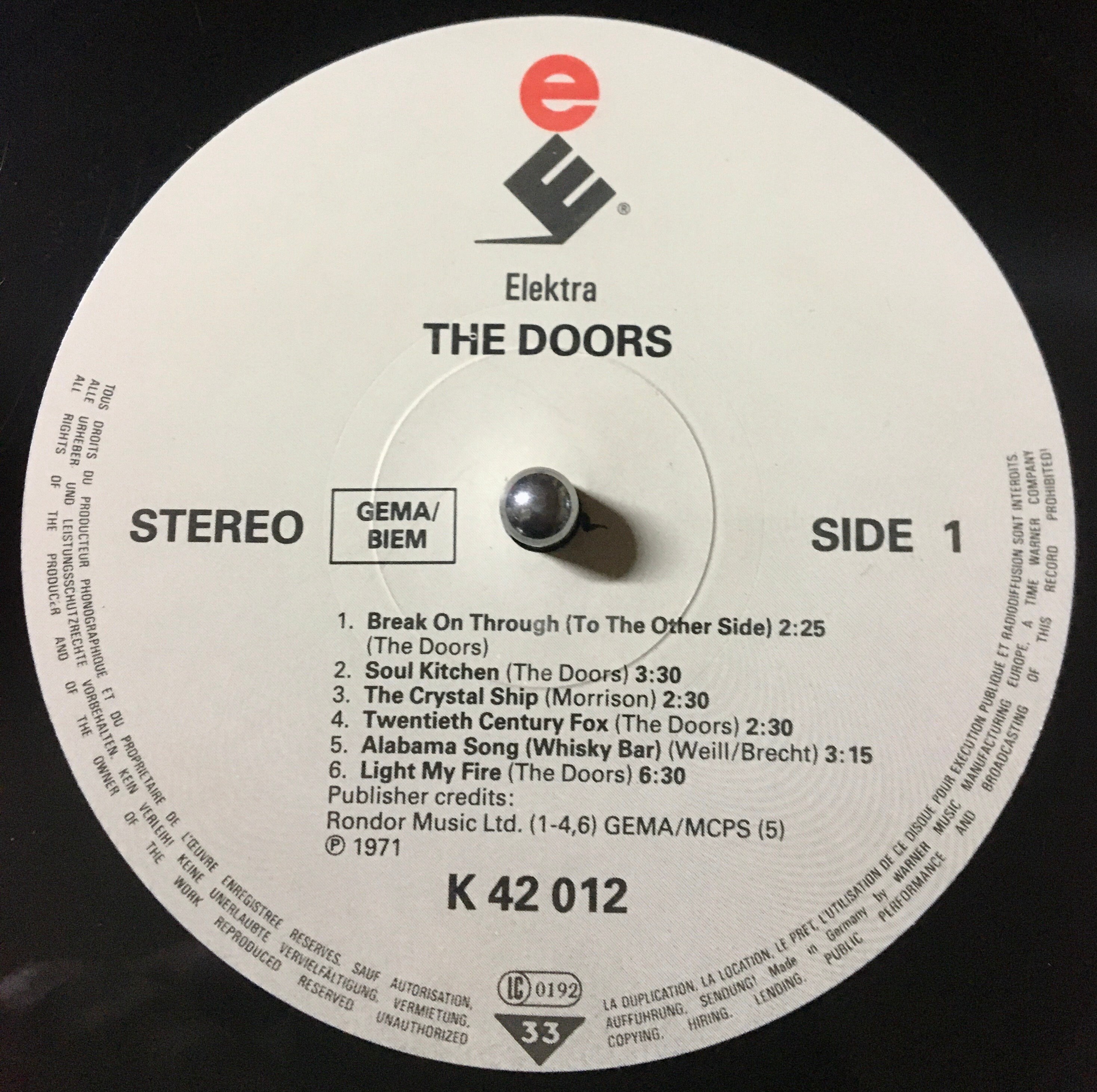 The Doors – The Doors , Winyl, LP, Album , Stereo - Etsy Polska