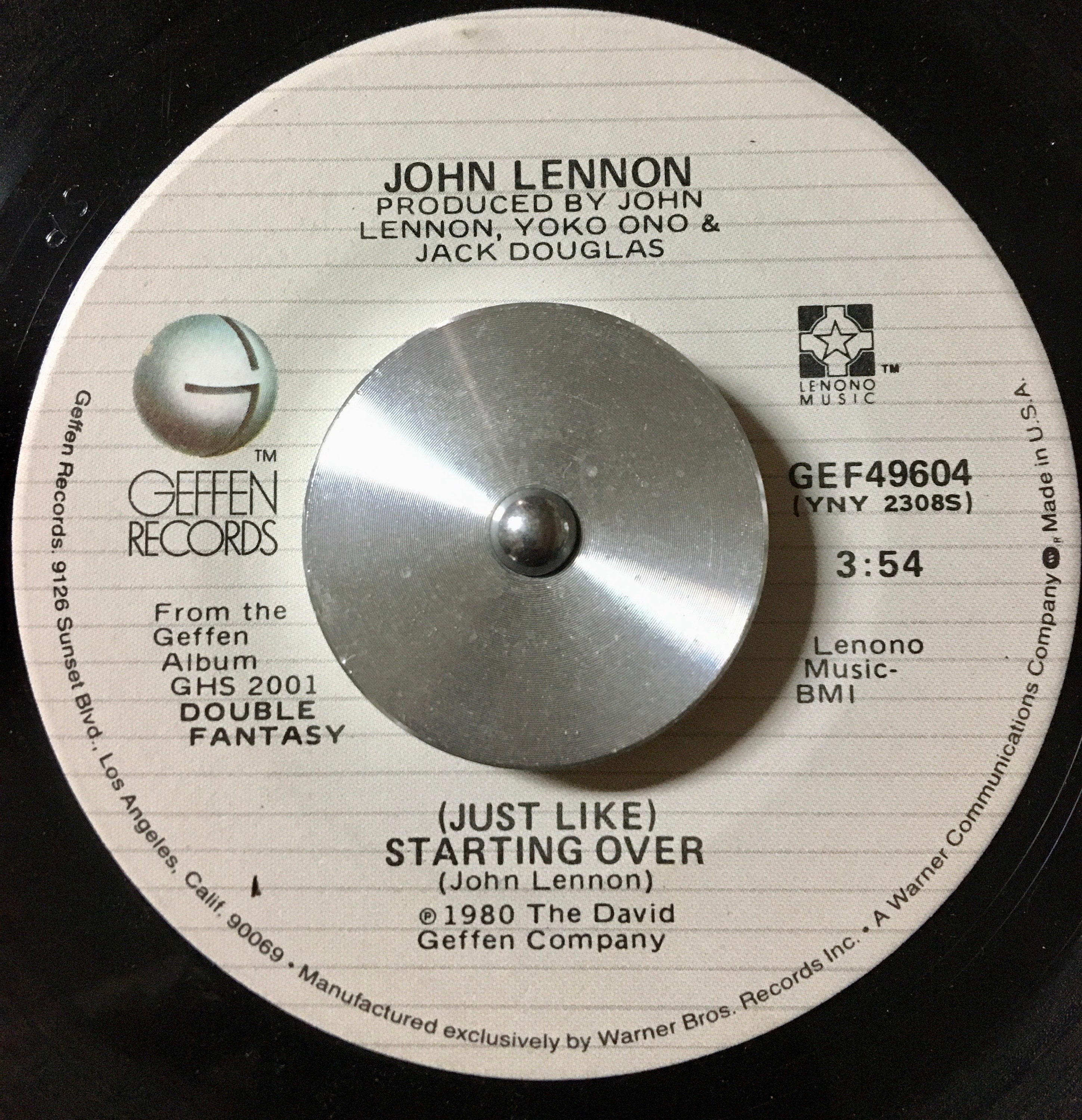 1980 John Lennon – (just Like) Starting Over , Vinyl, 7