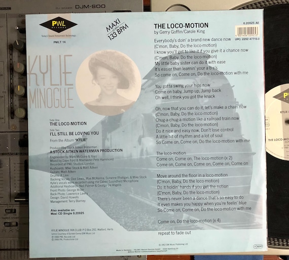 1988 Kylie Minogue - the Loco-motion , Vinyl, 12