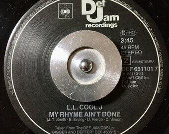 1987 L.L. Cool J – I Need Love , Vinyl, 7