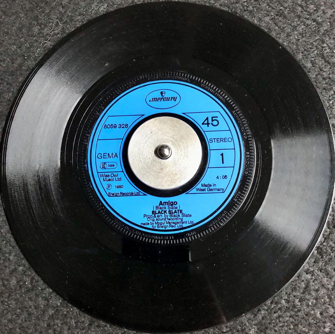 Black Slate - Amigo / Black Slate Rock - 1980 Vinyl 7" 45 RPM, foto 3 di 4