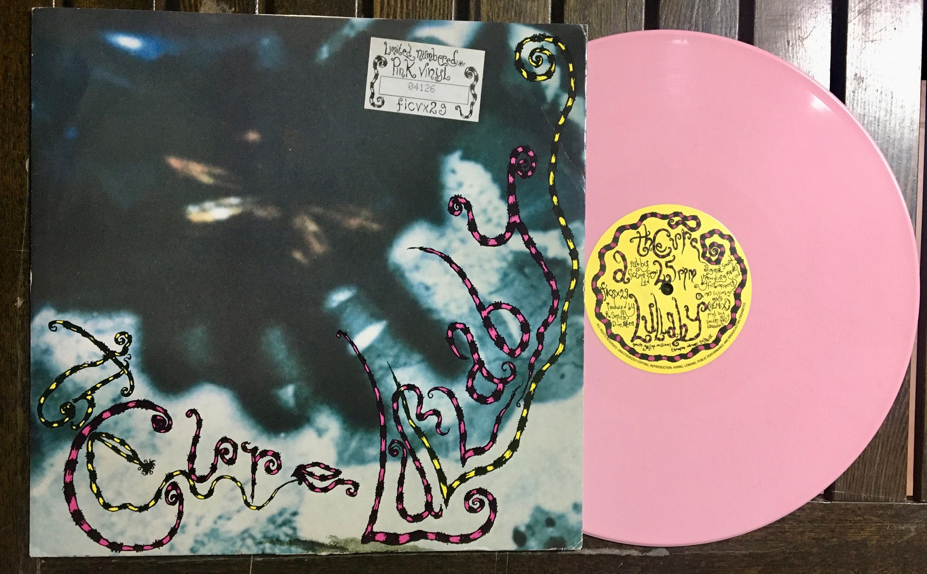 1989 The Cure Lullaby, Vinilo, 12, 45 RPM, Sencillo, Edición Limitada,  Numerado, Rosa -  México