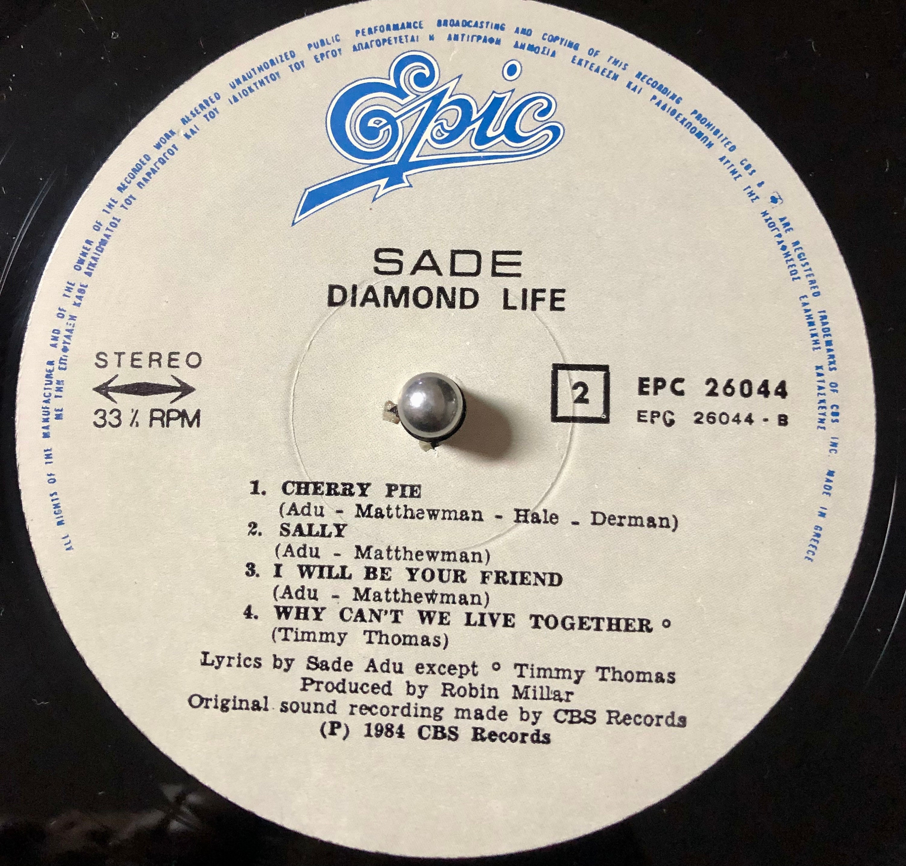 1984 Sade - Diamond Life , Vinyl, LP, Album - Etsy