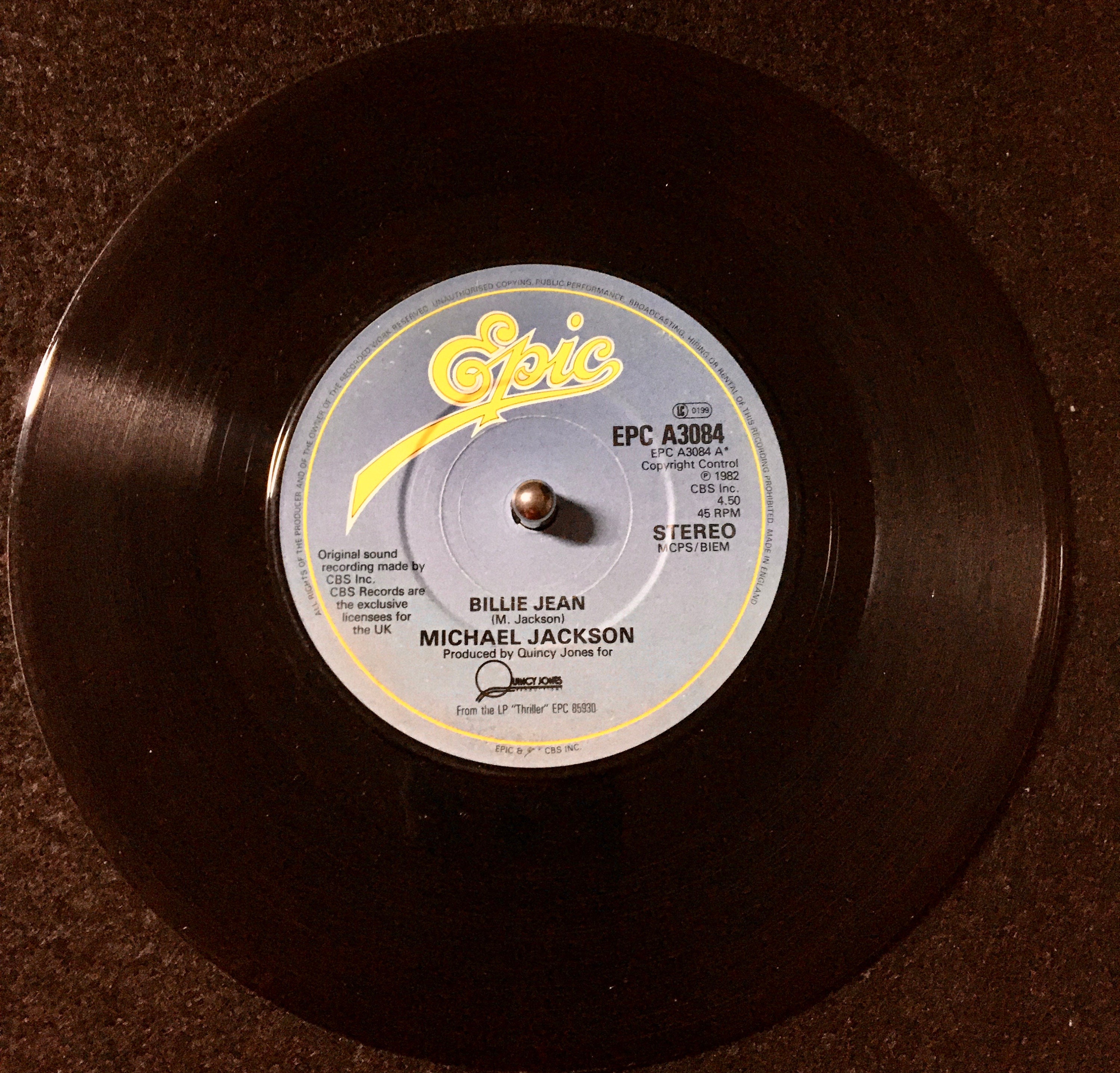 1983 Michael Jackson - Billie Jean , Vinyl, 7